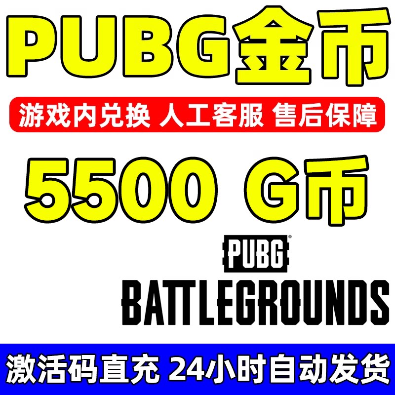 PUBG绝地求生g币5500G充值金币激活码CDK圣诞套装服饰皮肤激活码