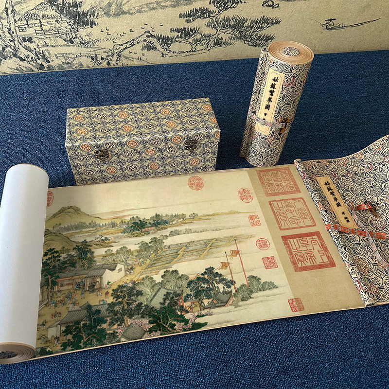 清 徐扬 姑苏繁华图复古字画人物风景手卷高清微喷复制客厅装饰,淘宝优惠券,粉丝福利购,淘宝优惠卷