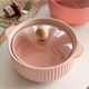 Anmuliangpin ceramic pink instant noodles bowl