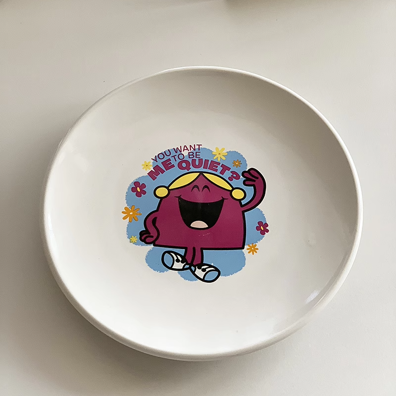 安木良品 外贸原单 可爱卡通陶瓷杯碟盘水果点心零食早餐小碟子,淘宝优惠券,粉丝福利购,淘宝优惠卷