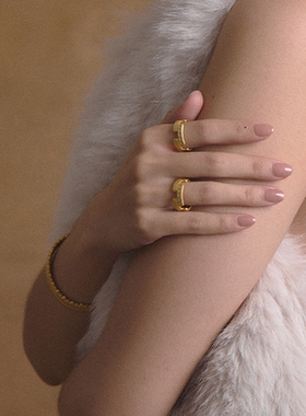 璀璨逐光手工拉丝戒指