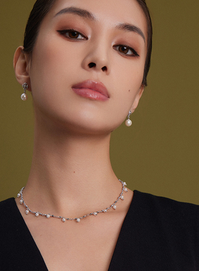 HERBE合璧 留光珍珠21珠项链叠戴链毛衣链日常时尚百搭通勤女款