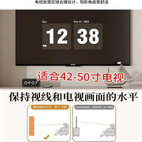 现代简约一体北美小户型电视柜组合全实木一体墙收纳一体柜储物柜 - 图2