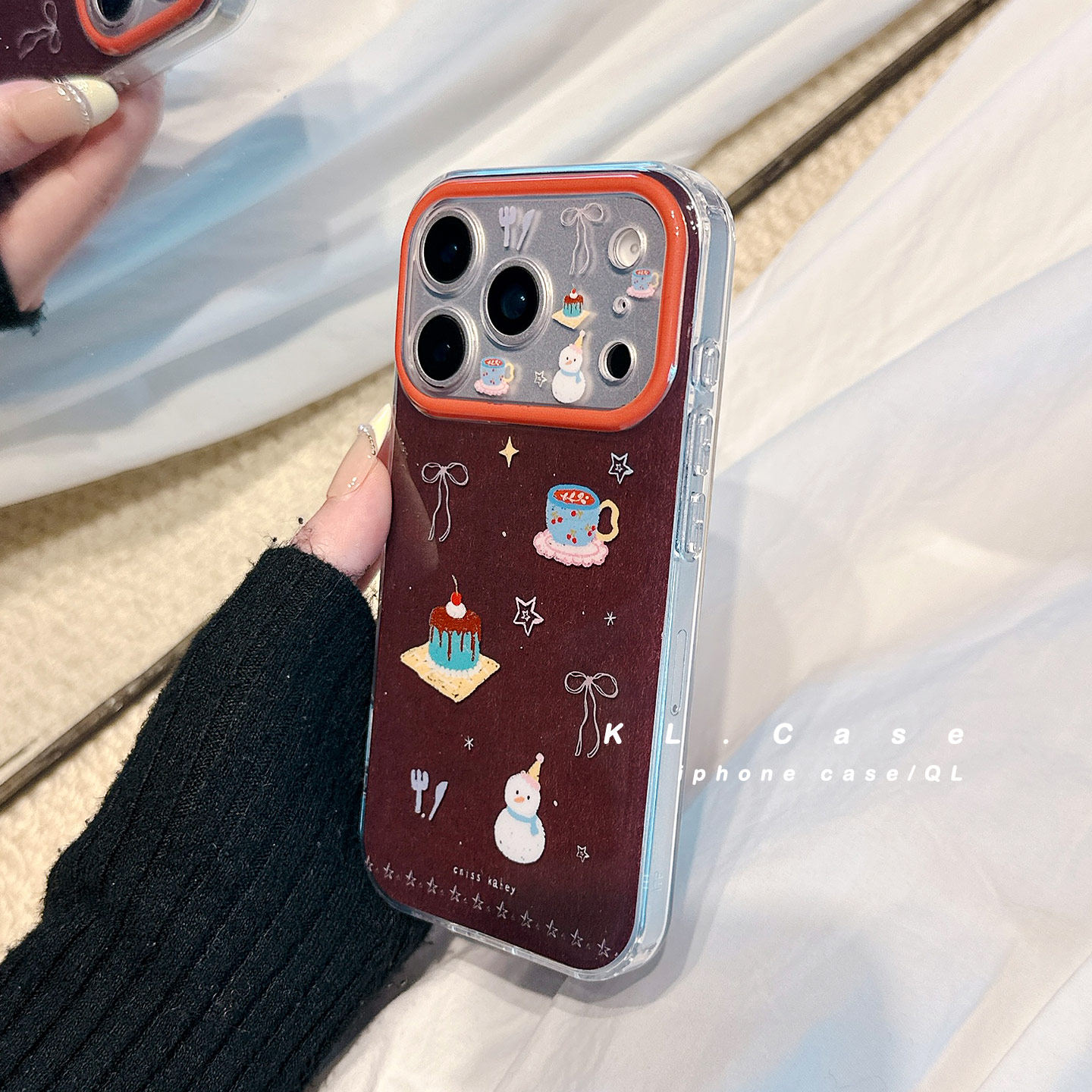 壳侣 韩系简约复古咖啡蛋糕适用苹果17手机壳iPhone17promax新款16防摔保护套15硅胶14全包13小众高级感女软p,淘宝优惠券,粉丝福利购,淘宝优惠卷