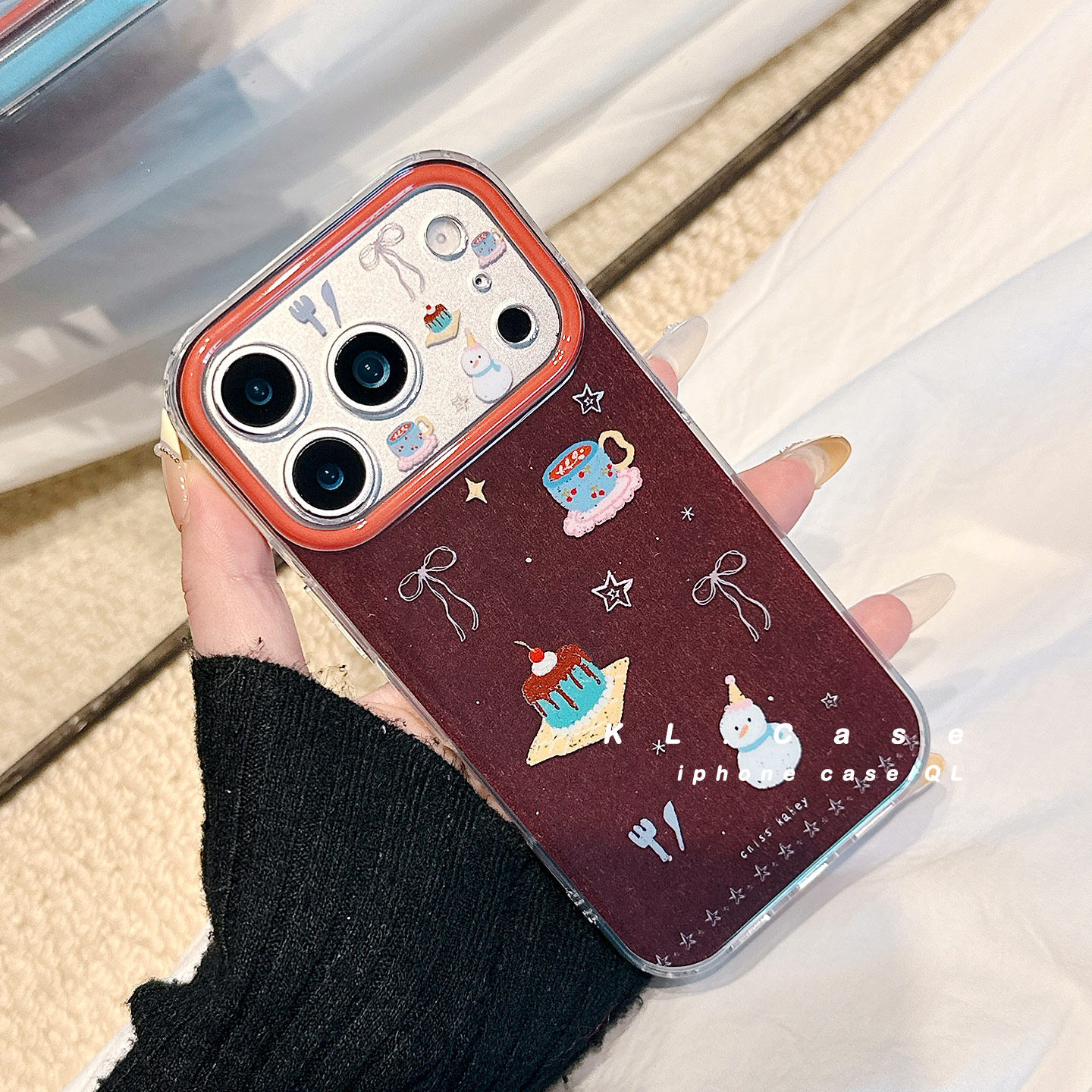 壳侣 韩系简约复古咖啡蛋糕适用苹果17手机壳iPhone17promax新款16防摔保护套15硅胶14全包13小众高级感女软p,淘宝优惠券,粉丝福利购,淘宝优惠卷