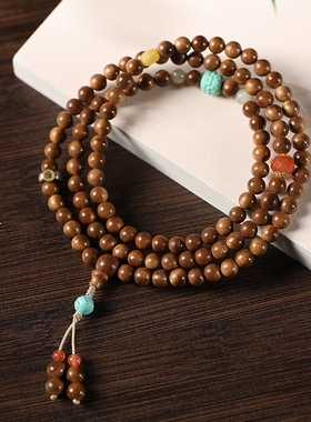 天然沉香本命佛108颗佛珠手串