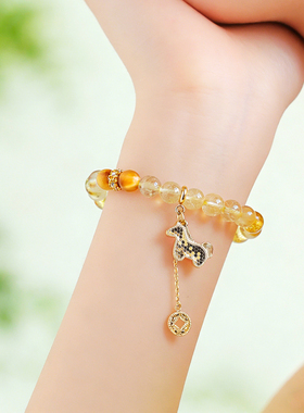 【普陀山祝福】招财爆闪小马手串