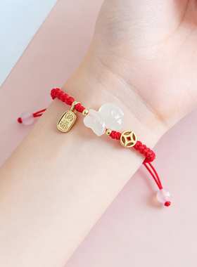 【普陀山祝福】招财转运小马红绳