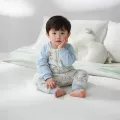 婴儿分腿睡袋秋冬加厚保暖防踢被子宝宝连体式夹棉长袖拉链家居服 图片 3