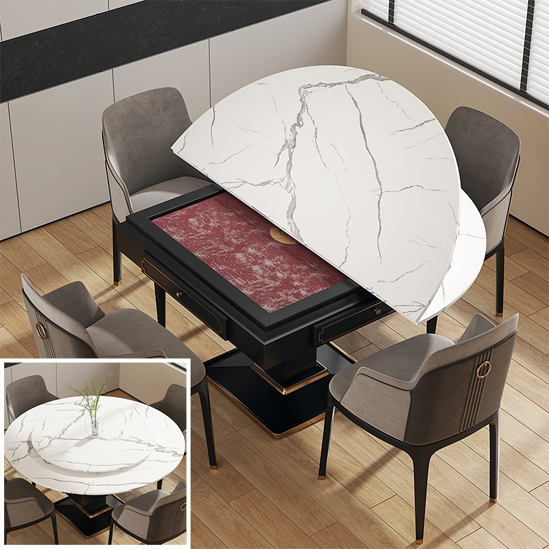 麻将机桌面盖板折叠面板家用餐桌圆形正方形麻将台台面通用 - 图1