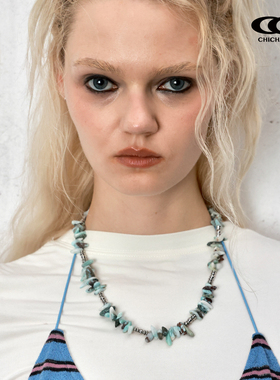 CHICHABOOM天然石钛钢珠串珠项链