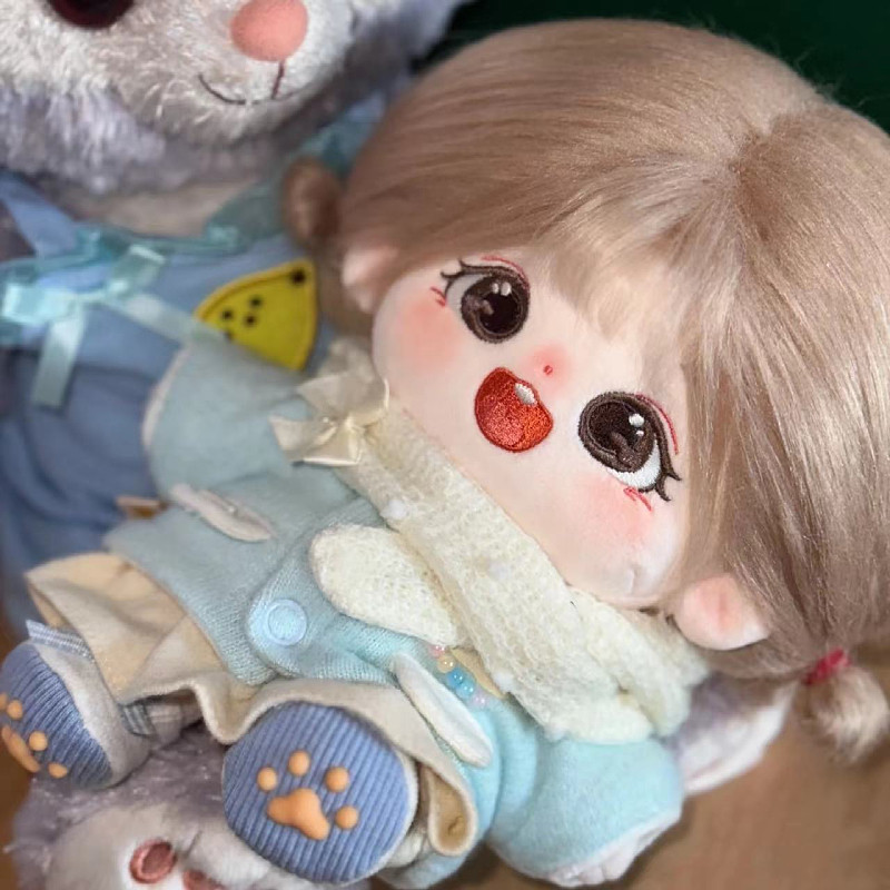 粟莉SP版20cm棉花娃娃可换娃衣毛绒公仔孩子学习奖励送女朋友礼物