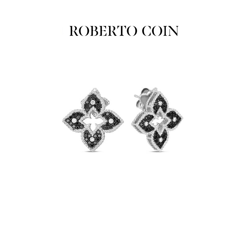 【24期免息】ROBERTO COIN/珂瑛VENETIAN PRINCESS 18k金钻石耳环 威 实拍商品图