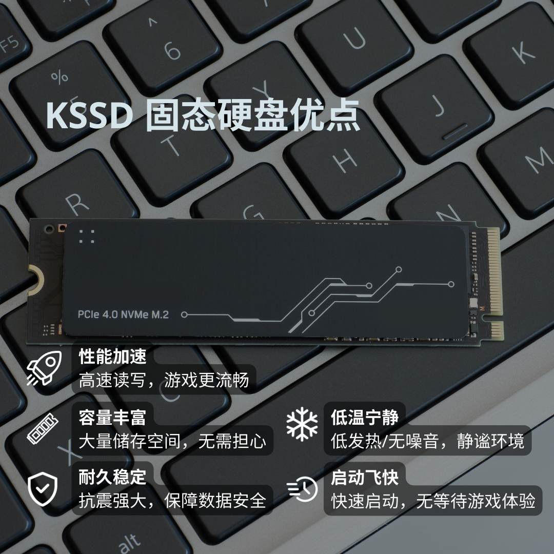 酷寒怪兽KSSD-03 笔记本电脑固态硬盘 游戏SSD M.2 NVMe PCle4.0 - 图0