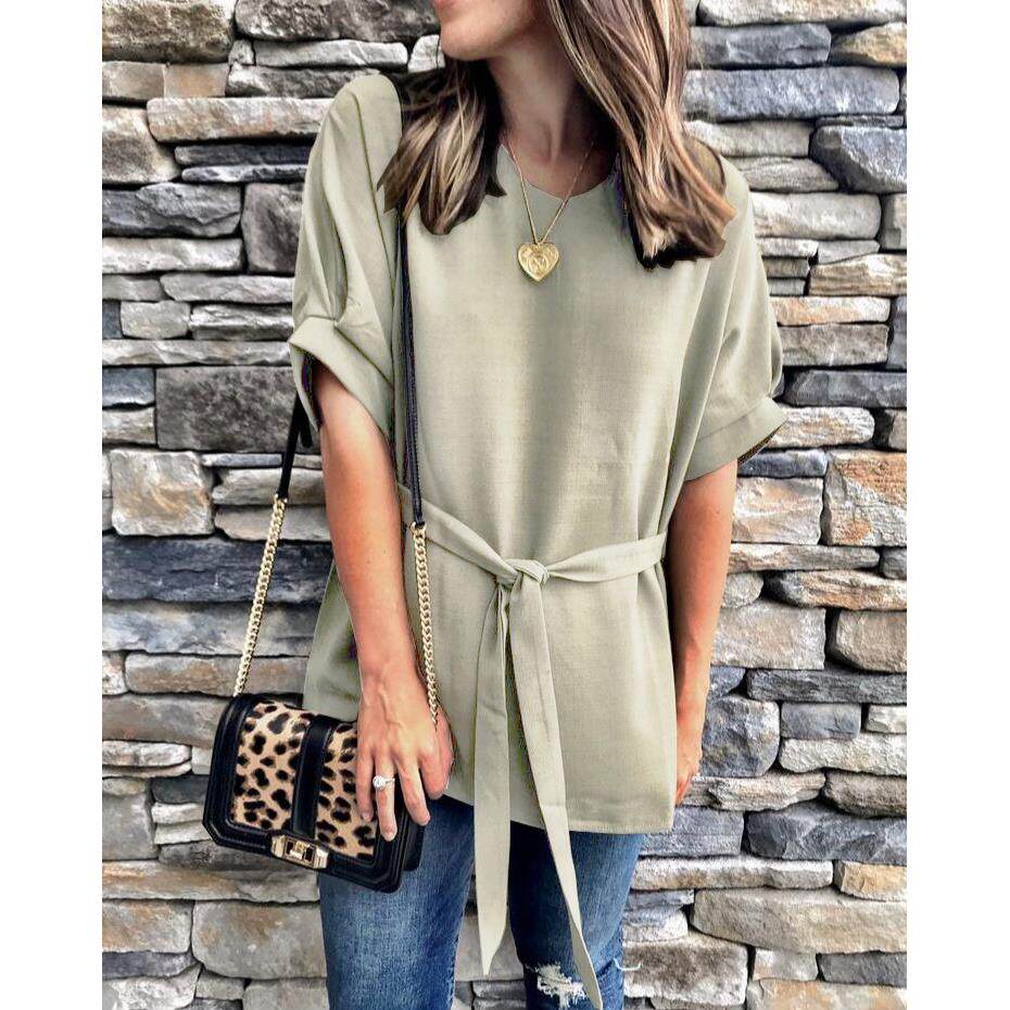 women romper chic lace-up romper stylish slim waist round - 图3