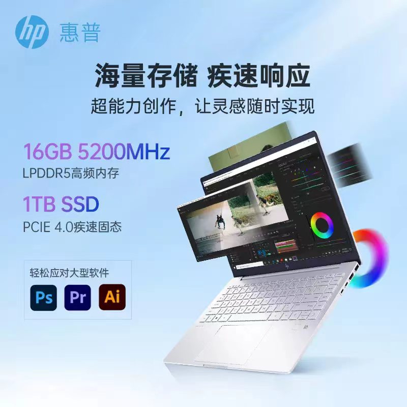 HP/惠普星BookPro14 13代英特尔酷睿i5 i7学生女士粉色笔记本办公电脑轻薄便携笔记本电脑官方正品旗舰店 - 图2