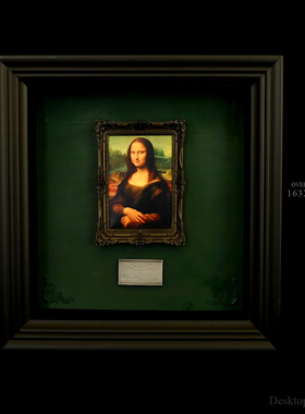 龙飞兔舞  桌面装饰品树脂摆件 卢浮宫艺术馆-蒙娜丽莎 LTCP-387