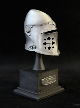 龙飞兔舞125MM家居装饰办公树脂摆件 欧洲中世纪骑士头盔LTCP-306