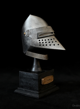 龙飞兔舞  135MM 桌面装饰品树脂摆件 欧洲骑士头盔  LTCP-394