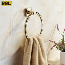 Towel ring free of punching hanging ring round hanging towel rack light lavish black ring hanging ring bathroom ring rub hand towel)