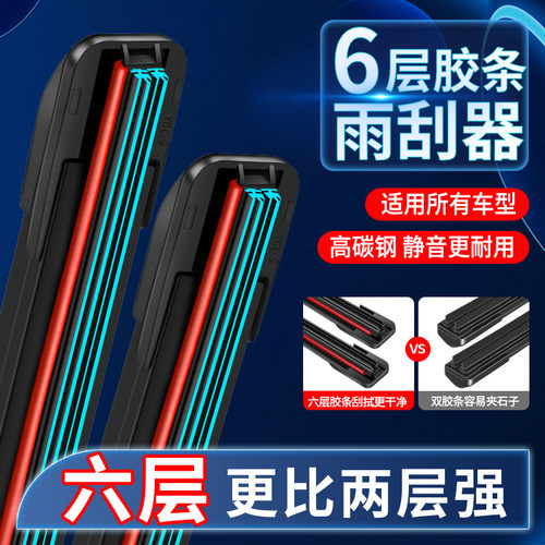 六胶条适配长安之星2 3 5 7 9雨刮器S460星光D201星卡S201雨刷片 - 图0