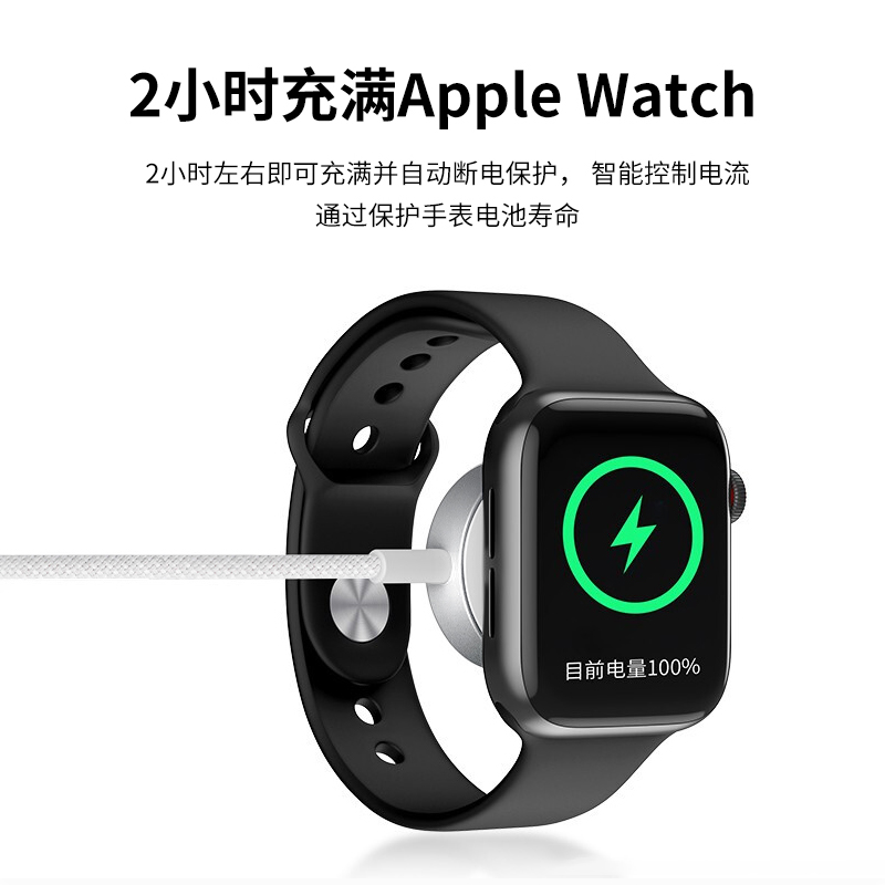 【阿里自营】炫戴适用iwatch7充电器苹果s8手表applewatchUltra代6/5/4/3/2无线磁吸快充se便携支架充电底座-图0