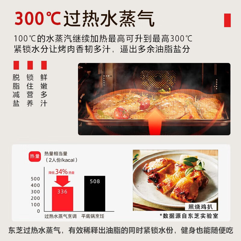 东芝微蒸烤一体原装进口微波炉家用变频水波炉VD5000