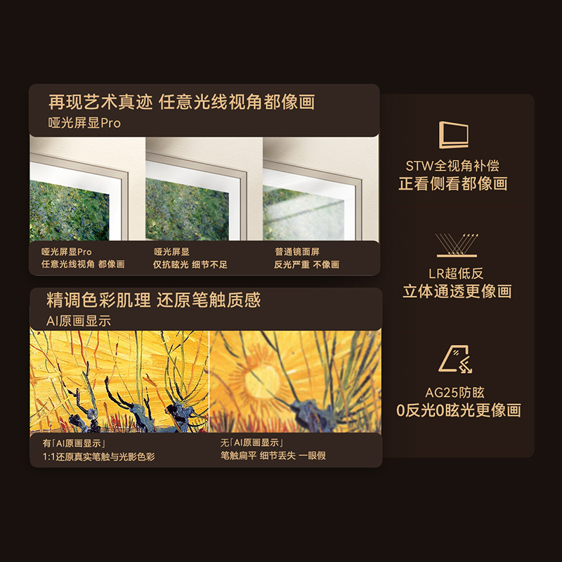 政府补贴20% 创维 65A7F Pro 65英寸Mini LED超薄壁画艺术电视122 - 图1