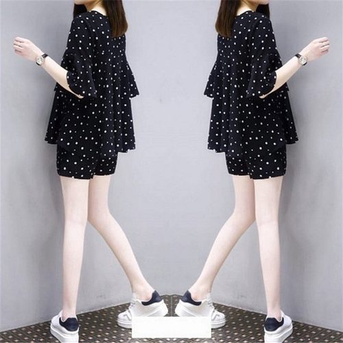 亏本冲量淘宝特价版厂家清仓限时抢购夏天休闲套装女装秒杀胖mm显 - 图0