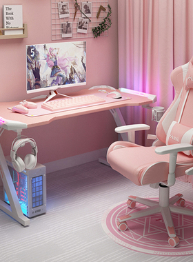 Pink samer table desktop computer table family anchor cute g