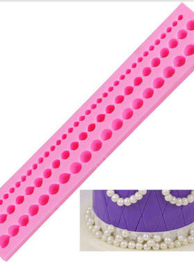 pearl chains shape silicone mold kitchen Baking decoration t