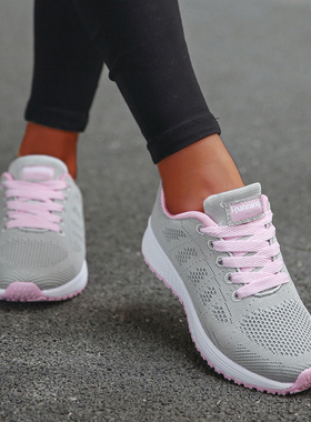 Shoes Women's Sneakers Fashion Lace-Up Casual Shoes Women Fl