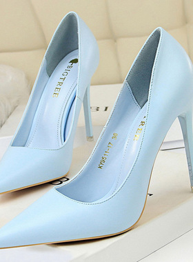 Shoes Women Pumps Fashion High Heels Shoes Black Pink White