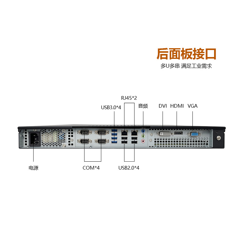 GITSTAR集特 国产海光HG3350处理器 服务器IPC-110上架式1U工控机海光主板GM9-5601-02 - 图3