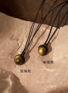 水晶其他女黑曜石项链女生款项链