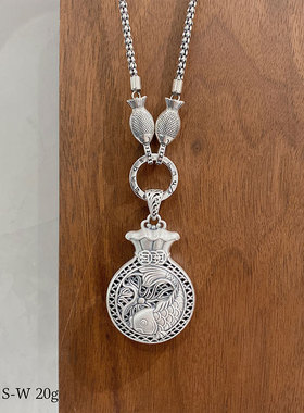 银饰银饰品足银9999纯项坠/吊坠