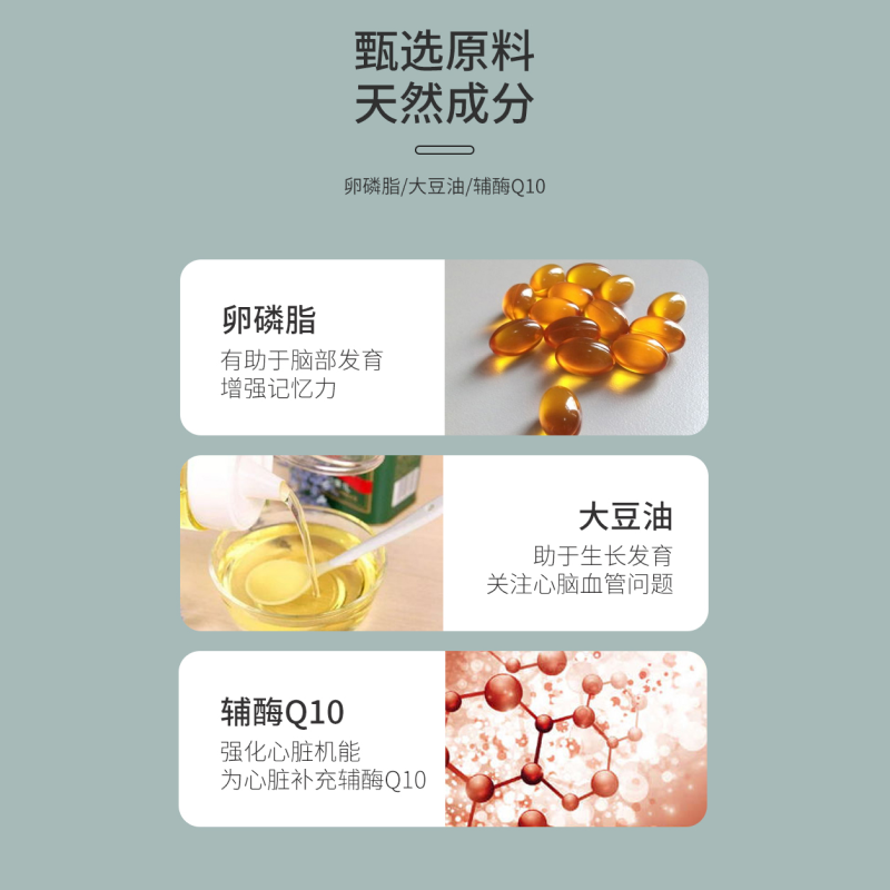 德国GNT脑活素120粒胶囊辅酶q10补脑安神活脑疲劳进口增强记忆力