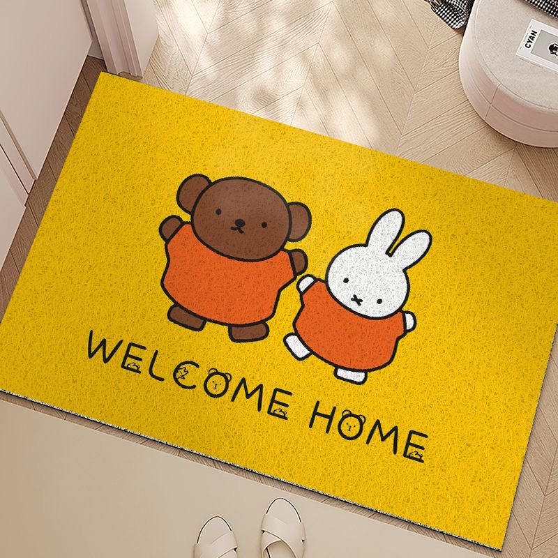 可爱米菲兔入户门丝圈地垫玄关进门口除尘防滑耐磨脚垫可裁剪门垫,淘宝优惠券,粉丝福利购,淘宝优惠卷