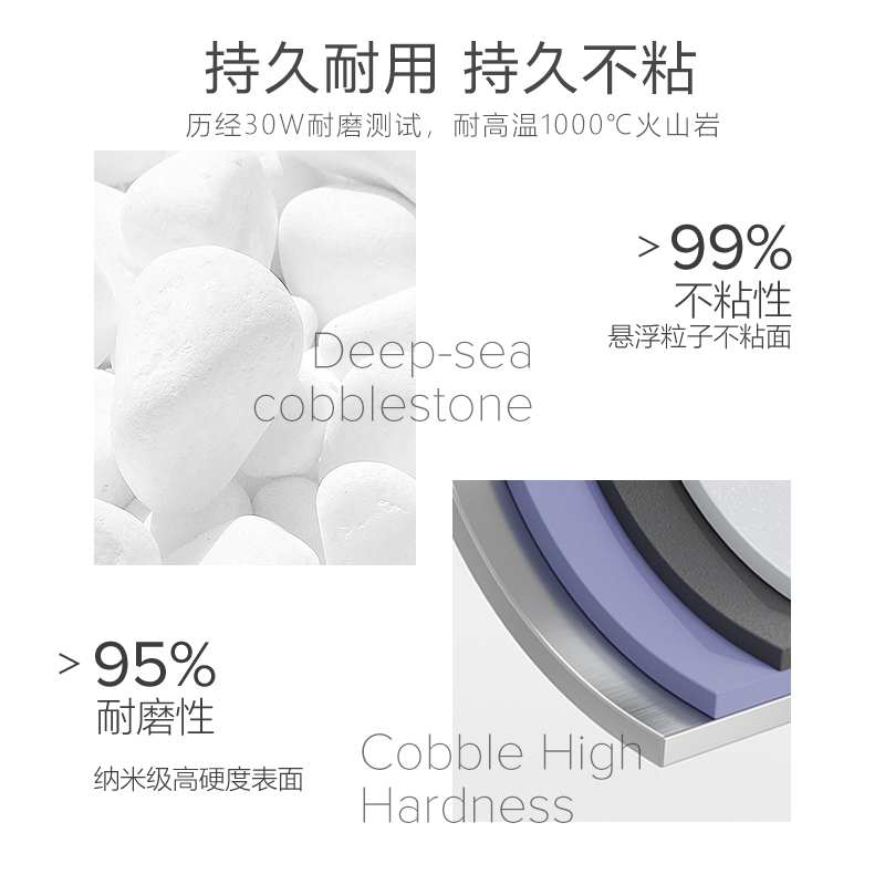 velosan温仑山鹅卵石汤锅家用陶瓷不粘电磁炉燃气灶炖煲肉煮面锅