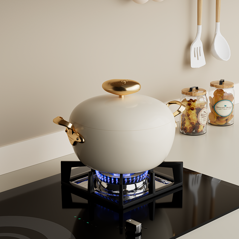 velosan温仑山聚财汤锅家用陶瓷不粘电磁炉燃气灶炖煲肉煮面锅