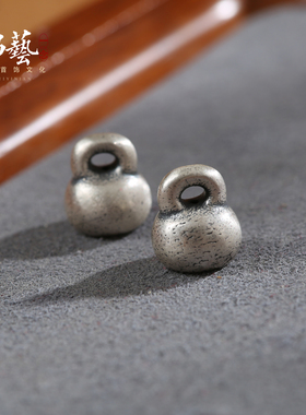 足银999纯银饰配件称心如意福包