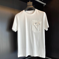 22SS Summer new round collar Leisure loose Short sleeves high-end fashion 100 hitch special share G