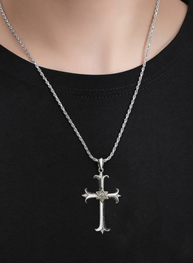 华优乐上帝之眼十字架吊坠男潮欧