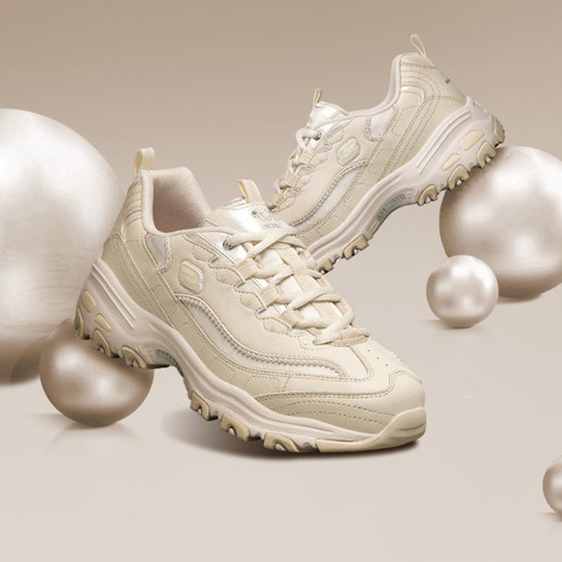 skechers官方旗舰店珠珠熊秋冬女鞋 斯凯奇维岚板鞋/休闲鞋