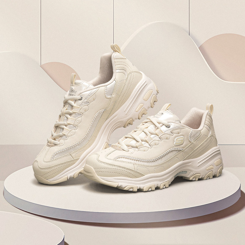 skechers官方旗舰店珠珠熊秋冬女鞋 斯凯奇维岚板鞋/休闲鞋