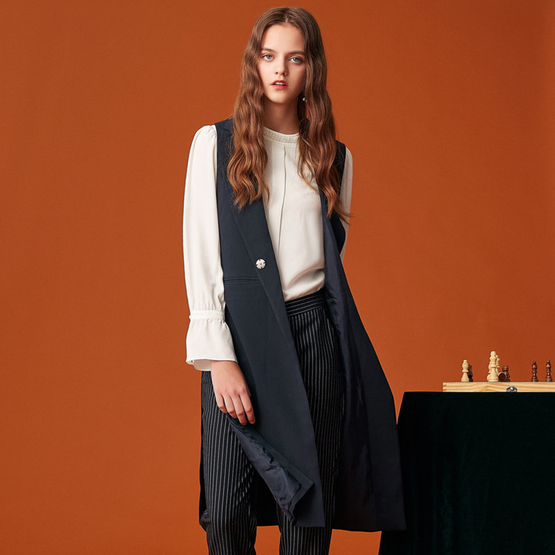 【艾格】2023春季新款女装休闲马甲 艾格银座马夹