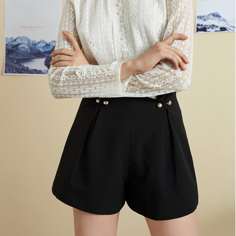 艾格简约直筒ins 2023夏季新款短裤 艾格旗舰休闲裤