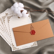 Retro Envelope Letter Paper Suit Handwritten Letter Sending Boyfriend Send Girlfriend Love Letters Lover Watch White Birthday Senior Feel Cards