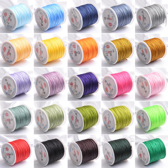 No. 72 jade thread braided rope diy handmade jewelry rope colorful Taiwan line Morandi color system multi-color buy two get one free