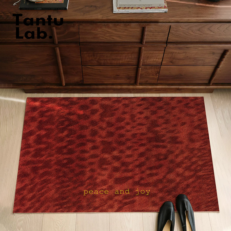 高级感入户门地垫红色丝圈进门脚垫玄关防滑耐磨耐脏除尘蹭土家用,淘宝优惠券,粉丝福利购,淘宝优惠卷